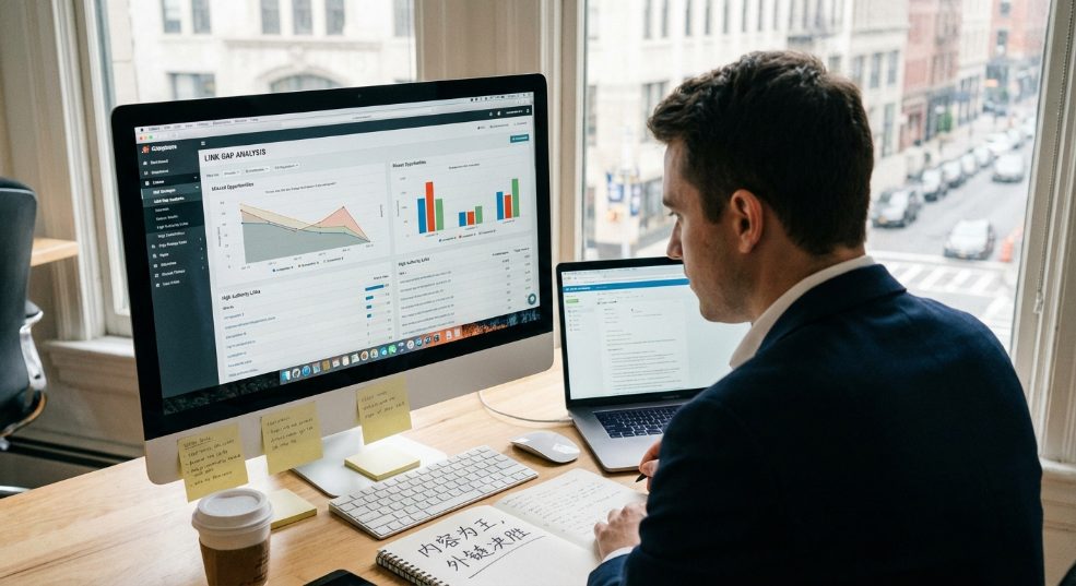 掌握 Link Gap 链接差距：突破竞争对手外链分析的关键机会第一张图