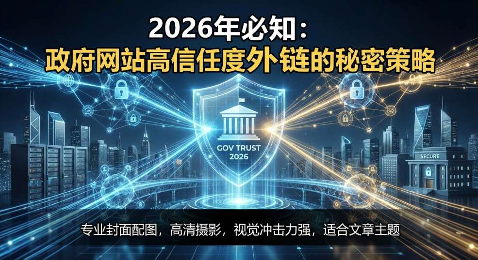 2026年必知：政府网站高信任度外链的秘密策略