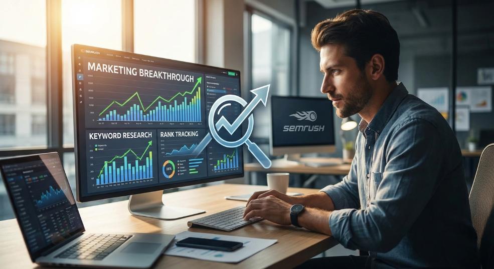 如何用SEMrush工具实现营销突破：关键词研究与排名追踪技巧解析