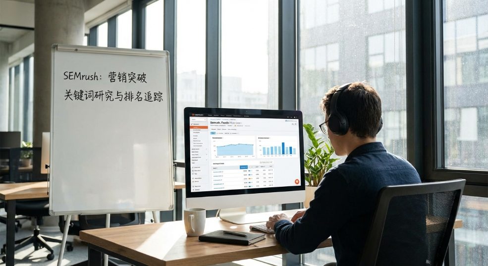 如何用SEMrush工具实现营销突破：关键词研究与排名追踪技巧解析第一张图