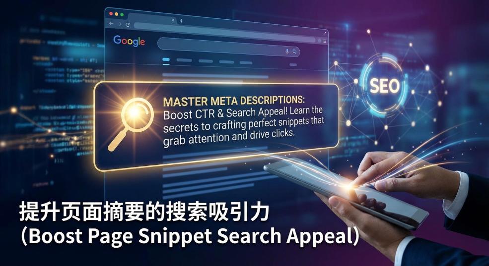 掌握Meta Description元描述，提升页面摘要的搜索吸引力