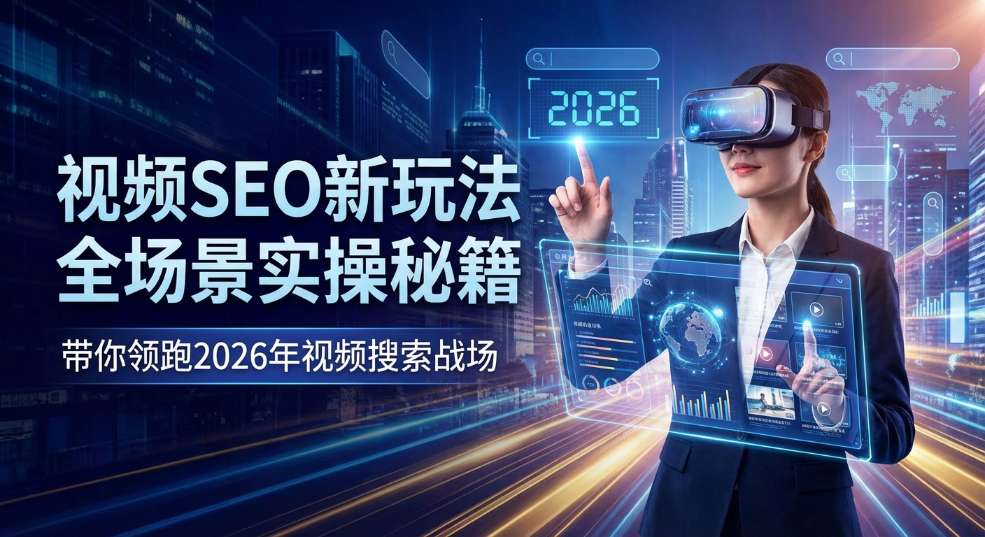 视频SEO新玩法：全场景实操秘籍，带你领跑2026年视频搜索战场