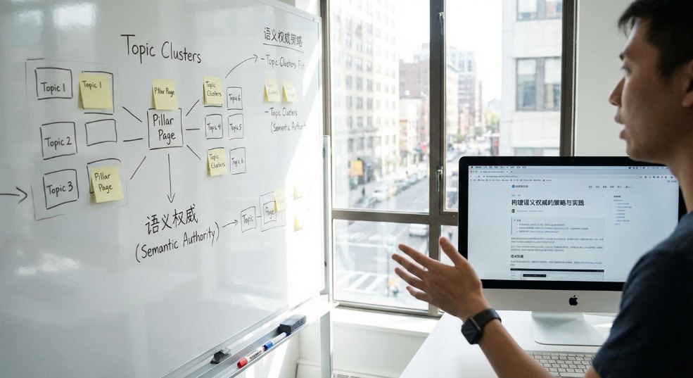 Topic Clusters 主题集群 内容中心 支柱页面 语义权威第一张图