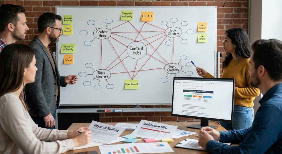 破解内容中心与主题集群：打造语义权威的秘诀第二张图