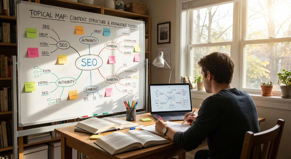 如何打造完整的Topical Maps：构建内容结构与知识体系的终极指南第一张图