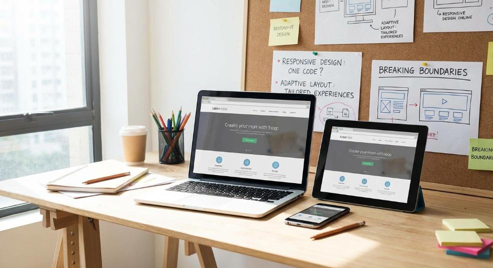 Responsive Design 响应式设计 自适应布局 多设备兼容 移动优化 Responsive Design 响应式设计 自适应布局 多设备兼容 移动优化第一张图