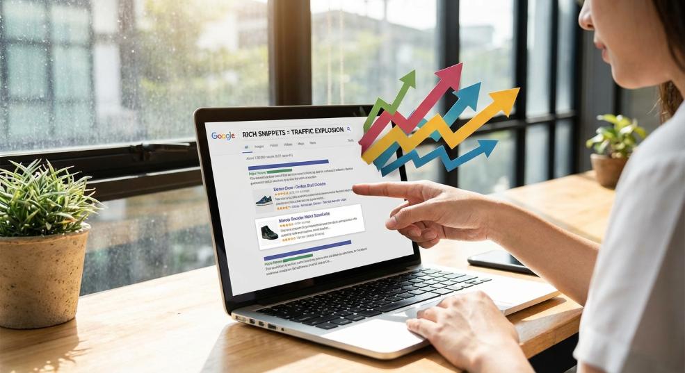 如何用Rich Snippets富摘要让搜索结果“爆炸性”增长——结构化数据展示的秘密武器第一张图