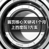 首页核心关键词1个月上百度前3方案（图3）