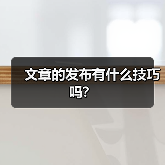 文章的发布有什么技巧吗?(图3) 文章的发布有什么技巧吗?(图3)