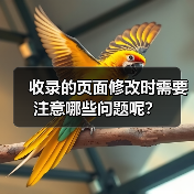 收录的页面修改时需要注意哪些问题呢？（图1）