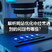 解析网站优化中经常遇到的问题有哪些？（图2）