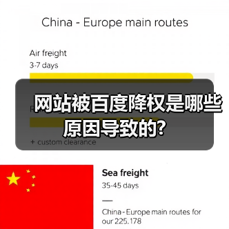 网站被百度降权是哪些原因导致的?(图1) 网站被百度降权是哪些原因导致的?(图1)