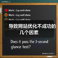 导致网站优化不成功的几个因素（图1）