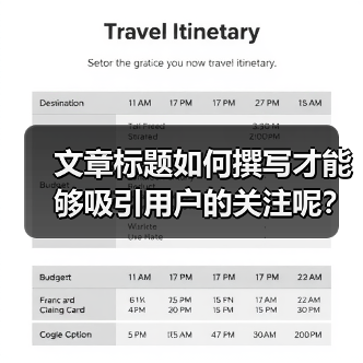 文章标题如何撰写才能够吸引用户的关注呢?(图3) 文章标题如何撰写才能够吸引用户的关注呢?(图3)
