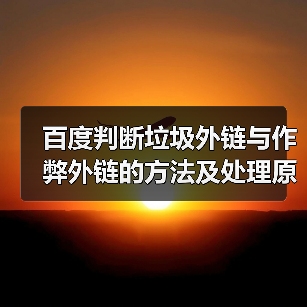 百度判断垃圾外链与作弊外链的方法及处理原则(图4) 百度判断垃圾外链与作弊外链的方法及处理原则(图4)