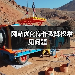 网站优化操作致降权常见问题（图1）