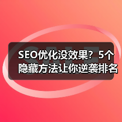 SEO优化没效果?5个隐藏方法让你逆袭排名(图4) SEO优化没效果?5个隐藏方法让你逆袭排名(图4)