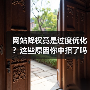 网站降权竟是过度优化？这些原因你中招了吗？（图4）