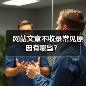 网站文章不收录常见原因有哪些？（图1）