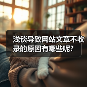 浅谈导致网站文章不收录的原因有哪些呢?(图1) 浅谈导致网站文章不收录的原因有哪些呢?(图1)