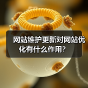 网站维护更新对网站优化有什么作用？（图1）