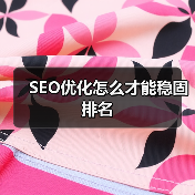 SEO优化怎么才能稳固排名(图1) SEO优化怎么才能稳固排名(图1)