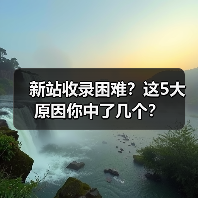 新站收录困难?这5大原因你中了几个?(图1) 新站收录困难?这5大原因你中了几个?(图1)