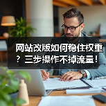 网站改版如何稳住权重？三步操作不掉流量！（图2）
