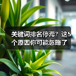 关键词排名停滞?这5个原因你可能忽略了(图1) 关键词排名停滞?这5个原因你可能忽略了(图1)