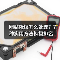 网站降权怎么处理?7种实用方法恢复排名(图1) 网站降权怎么处理?7种实用方法恢复排名(图1)