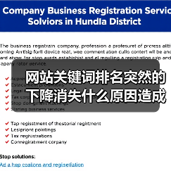 网站关键词排名突然的下降消失什么原因造成的呢？（图3）