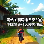 网站关键词排名突然的下降消失什么原因造成的呢？（图2）