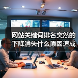 网站关键词排名突然的下降消失什么原因造成的呢？（图4）