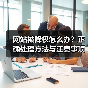 网站被降权怎么办？正确处理方法与注意事项（图2）