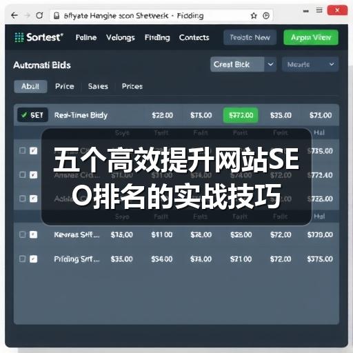 五个高效提升网站SEO排名的实战技巧
