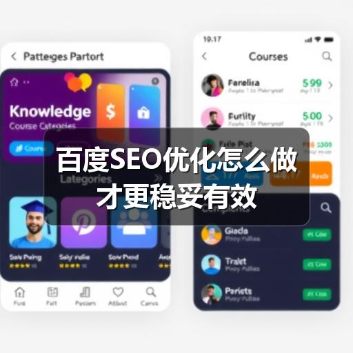 百度SEO优化怎么做才更稳妥有效