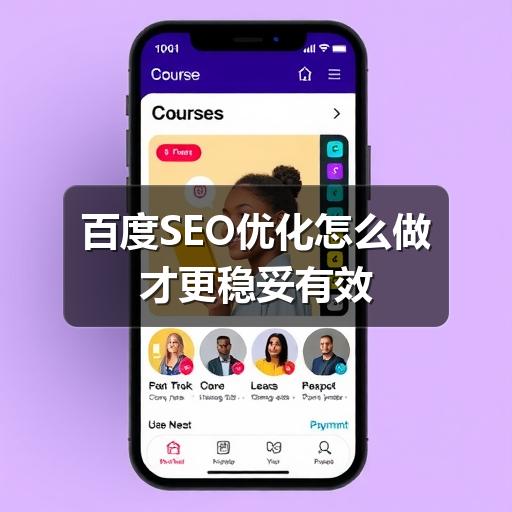 百度SEO优化怎么做才更稳妥有效