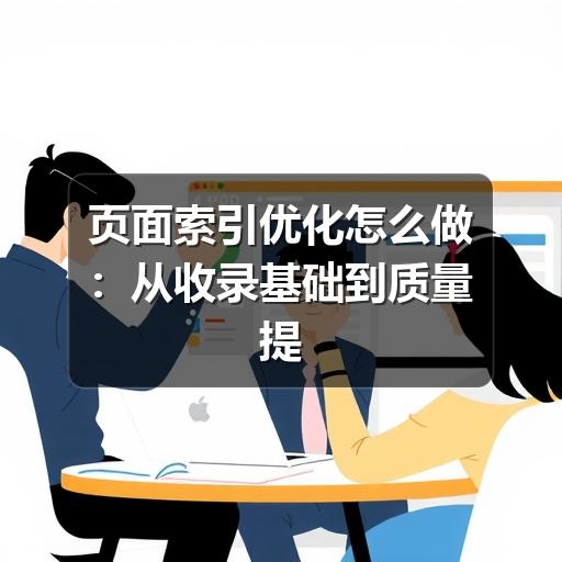 页面索引优化怎么做:从收录基础到质量提升的实用方法