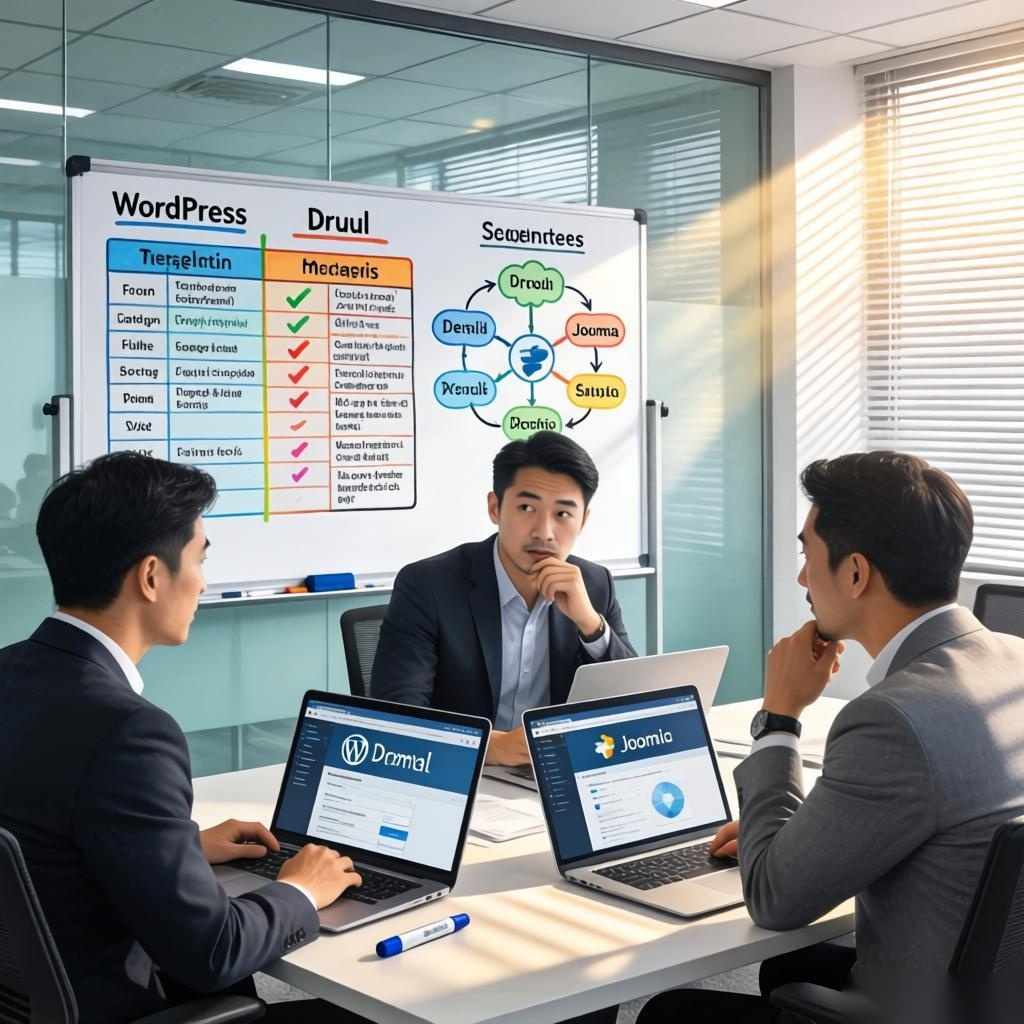 Content Management System(CMS)选择指南:WordPress、Drupal与Joomla的深度对比分析